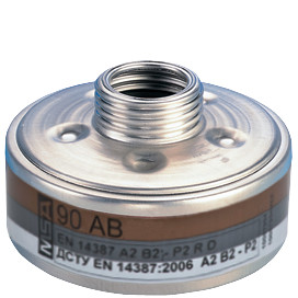 Filtro 90 AB MSA Clase A2, B2. Peso 230gr. Rosca DIN 10098113