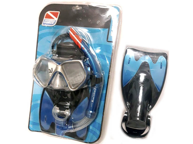 Set de snorkel + antiparra + pata de rana.