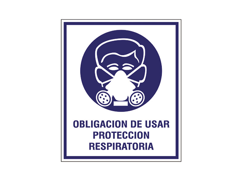 Obligacin de usar proteccin respiratoria.