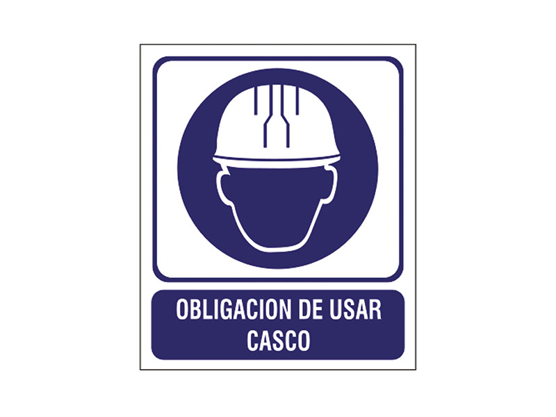 Obligacin de usar casco de seguridad.