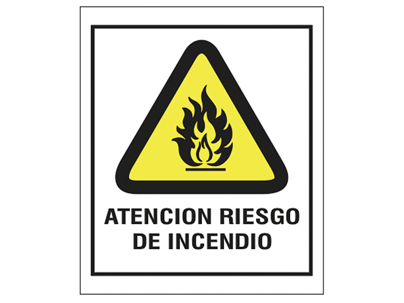 Atencin Riesgo de Incendio.