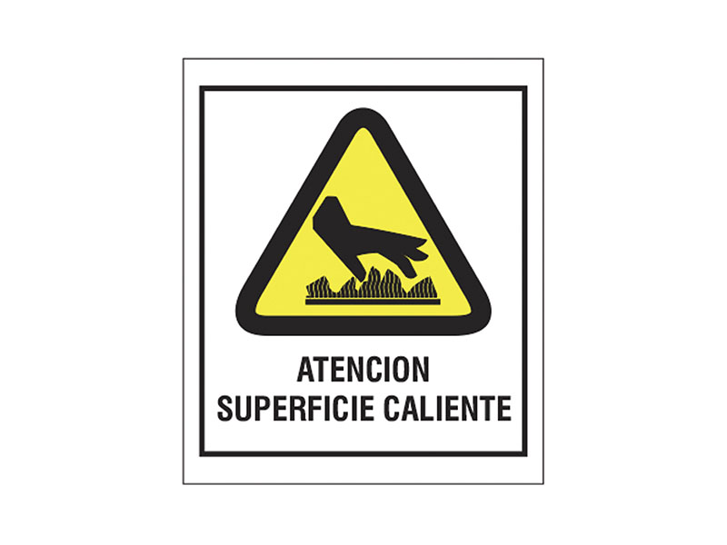 Atencin superficie caliente.