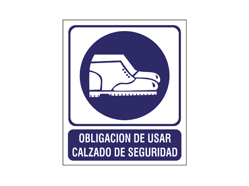 Obligacin de usar calzado de seguridad.