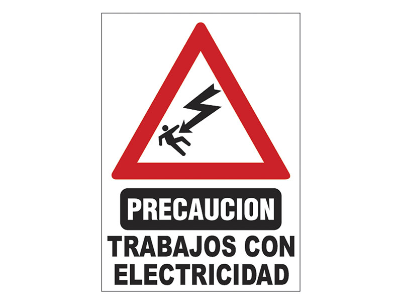 Precaucin Trabajos con Electricidad.