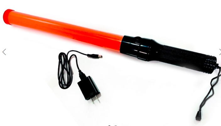 Baston luminoso con cargador.