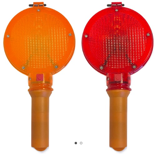 Baliza luz intermitente con boton de encendido.