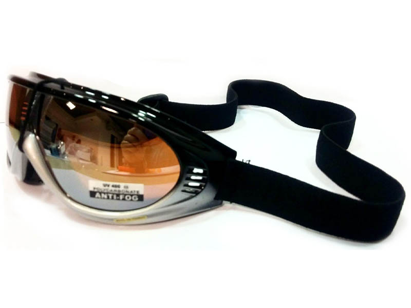 Antiparra Freeride para niños gris con negro.