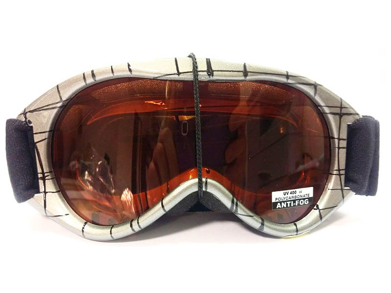 Antiparra Freeride para niños gris con negro.