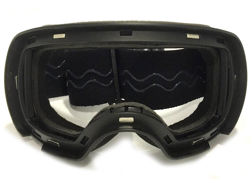Antiparra Freeride Magnetica para adulto negro mate.