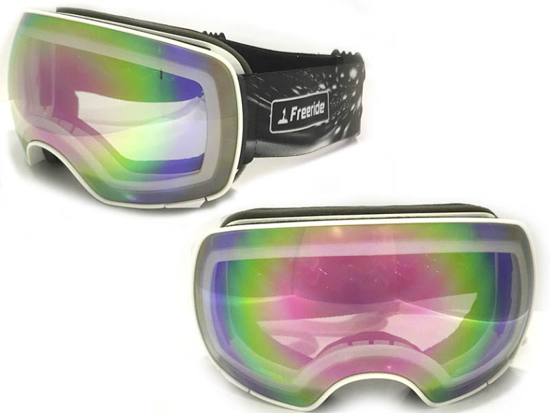 Antiparra Freeride Magnetica para adulto blanco mate.