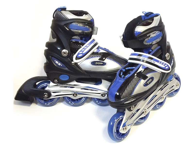 Roller Extensible, azul-negro.