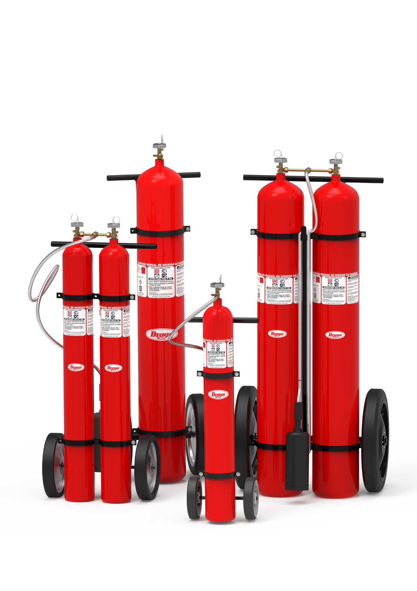 Matafuegos a base de CO2 (sobre ruedas)