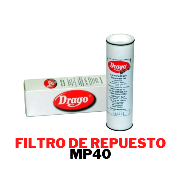 Filtro de repuesto purificador MP40