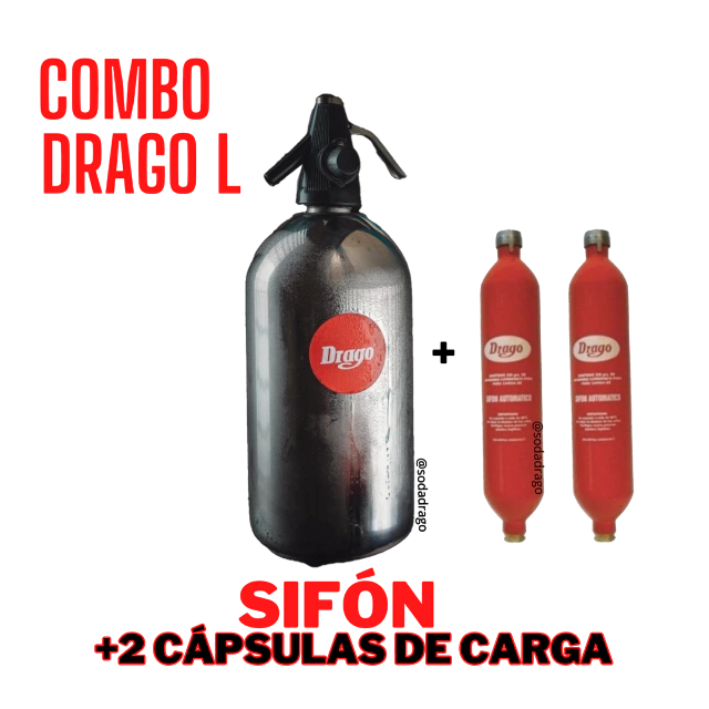 Sifon + 2 capsulas de carga