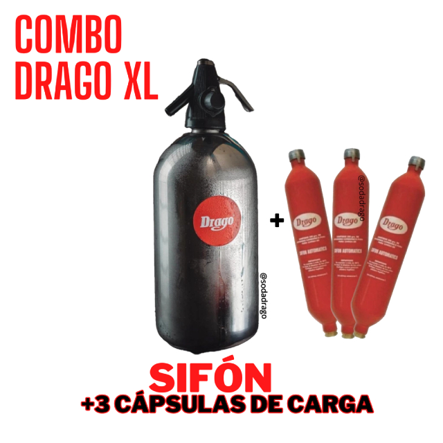 Sifon + 3 capsulas de carga