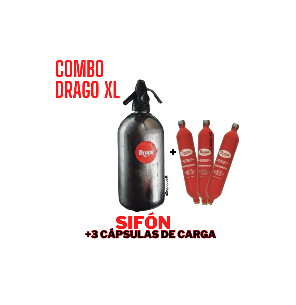 Sifon + 3 capsulas de carga