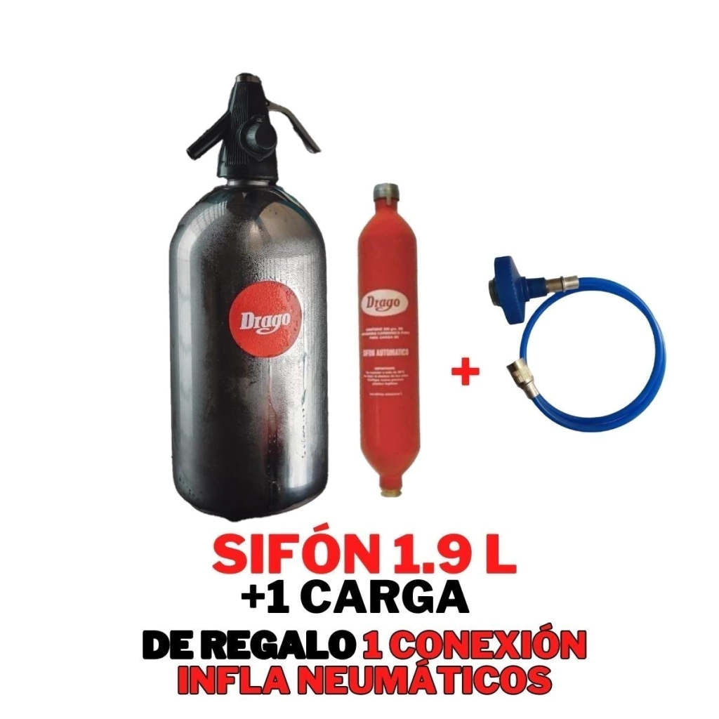 Sifon 1,9L + capsula de carga