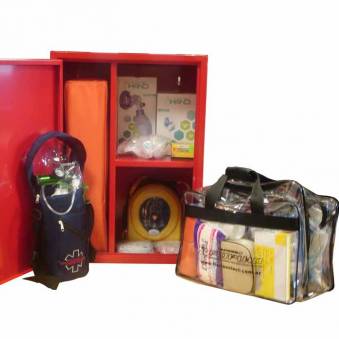 Mini estaci�n general de primeros auxilio completa para accidentes y paros