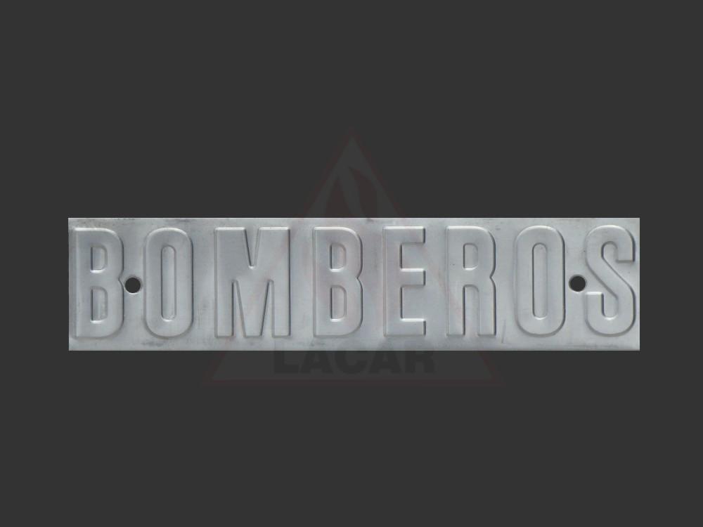 Inscripcion LACAR bomberos de aluminio