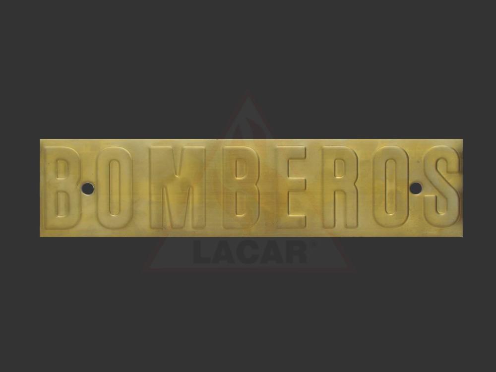 Inscripcion LACAR bomberos de bronce